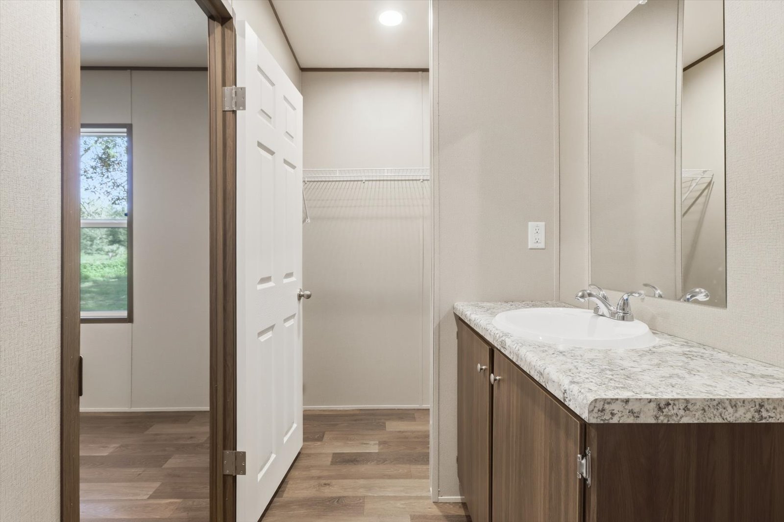 Quick Start Homes single-wide: bathroom vanity